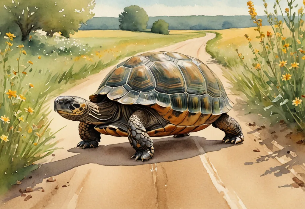 Tortoise's Daily Walk